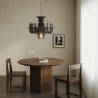 Suspended lamp with classic SHHANDELIER shade, made of sound-absorbing material
