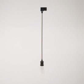 Vintage lamp with braided cable