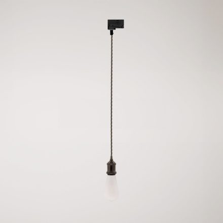 Vintage lamp with braided cable