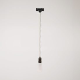 Vintage lamp with braided cable