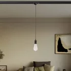Vintage lamp with braided cable