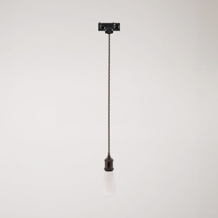 Vintage lamp with braided cable