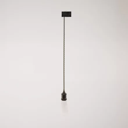 Vintage lamp with braided cable