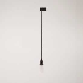 Vintage lamp with braided cable