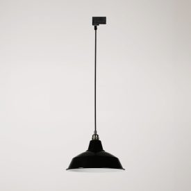 Bistrot pendant lamp with rail bracket