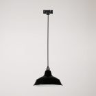 Bistrot pendant lamp with rail bracket