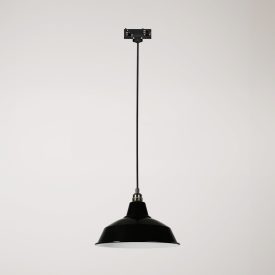 Bistrot pendant lamp with rail bracket