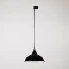 Bistrot pendant lamp with rail bracket