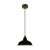  Hanging lamp with textile cable, Bistrot lamp shade and metal details - Made in Italy - With bulb