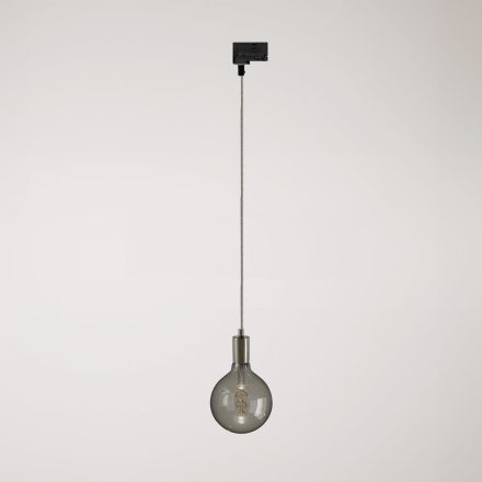 Industrial pendant lamp with textile cables and rail adapter