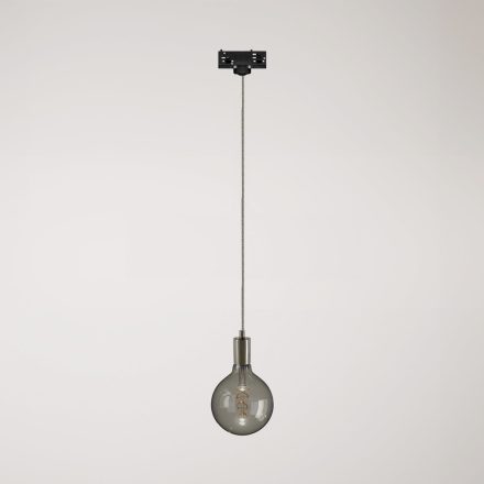 Industrial pendant lamp with textile cables and rail adapter