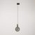 Industrial pendant lamp with textile cables and rail adapter
