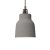 Suspended lamp with textile cable, ceramic lampshade and metal details - Made in Italy - Bulb included