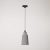 Suspended lamp Bottiglia with shade and rail adapter