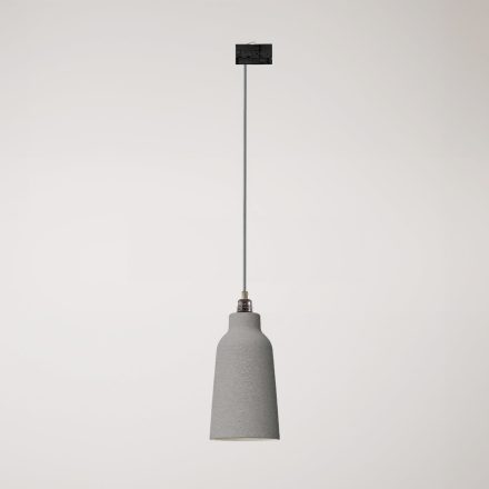 Suspended lamp Bottiglia with shade and rail adapter