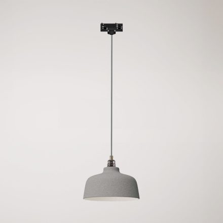 Coppa pendant lamp with shade and rail adapter