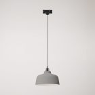Coppa pendant lamp with shade and rail adapter