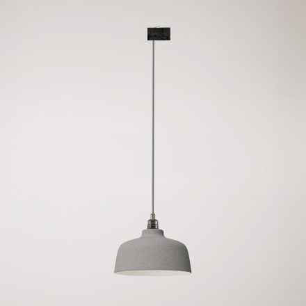 Coppa pendant lamp with shade and rail adapter