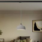 Coppa pendant lamp with shade and rail adapter