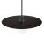Hanging lamp with textile cable, oversized Ellepi lamp shade and metal details - Made in Italy - Including bulb