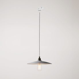 Suspended lamp with ceramic shade Piatto