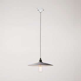 Suspended lamp with ceramic shade Piatto