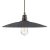  Hanging lamp with textile cable, ceramic plate lamp shade and metal details - Made in Italy - With bulb