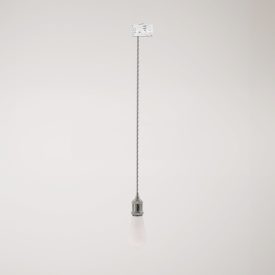 Vintage lamp with braided cable