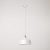Coppa pendant lamp with shade and rail adapter