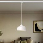 Coppa pendant lamp with shade and rail adapter