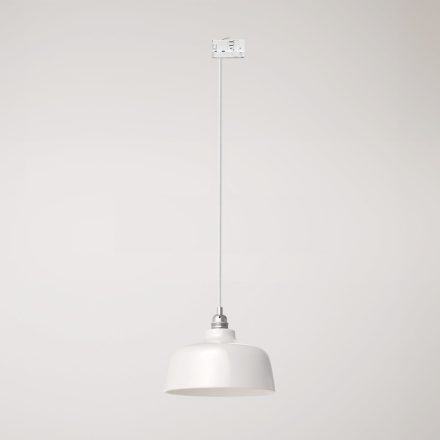 Coppa pendant lamp with shade and rail adapter