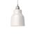 Suspended lamp with textile cable, ceramic lampshade and metal details - Made in Italy - Bulb included