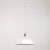 Ceramic pendant lamp for rail, with Harbour lampshade