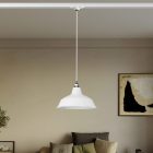 Bistrot pendant lamp with rail bracket
