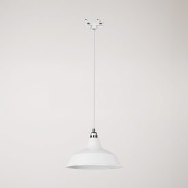 Bistrot pendant lamp with rail bracket