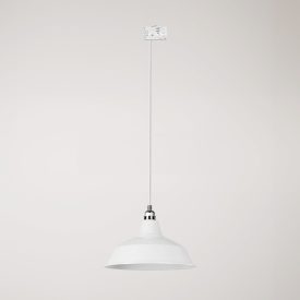 Bistrot pendant lamp with rail bracket