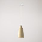 Suspended lamp Bottiglia with shade and rail adapter