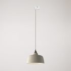 Coppa pendant lamp with shade and rail adapter