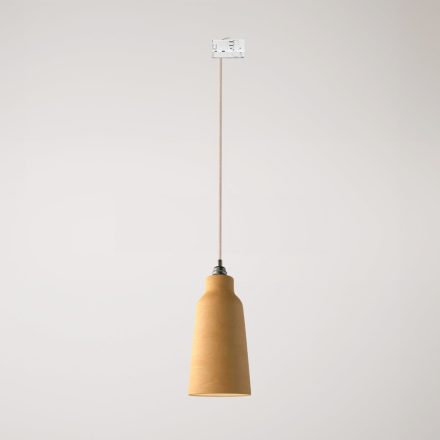 Suspended lamp Bottiglia with shade and rail adapter