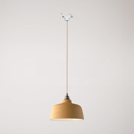 Coppa pendant lamp with shade and rail adapter