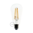 Suspended lamp with textile cable, Prisma cement lampshade and metal coating - Made in Italy - Bulb included