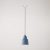 Suspended lamp with Vaso shade and rail adapter