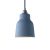Suspended lamp with textile cable, ceramic lampshade and metal details - Made in Italy - Bulb included