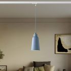 Suspended lamp Bottiglia with shade and rail adapter