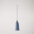 Suspended lamp Bottiglia with shade and rail adapter