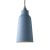 Suspended lamp with textile cable, glass ceramic lampshade and metal details - Made in Italy - Bulb included