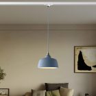 Coppa pendant lamp with shade and rail adapter
