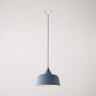 Coppa pendant lamp with shade and rail adapter