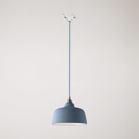 Coppa pendant lamp with shade and rail adapter