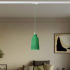 Suspended lamp Bottiglia with shade and rail adapter